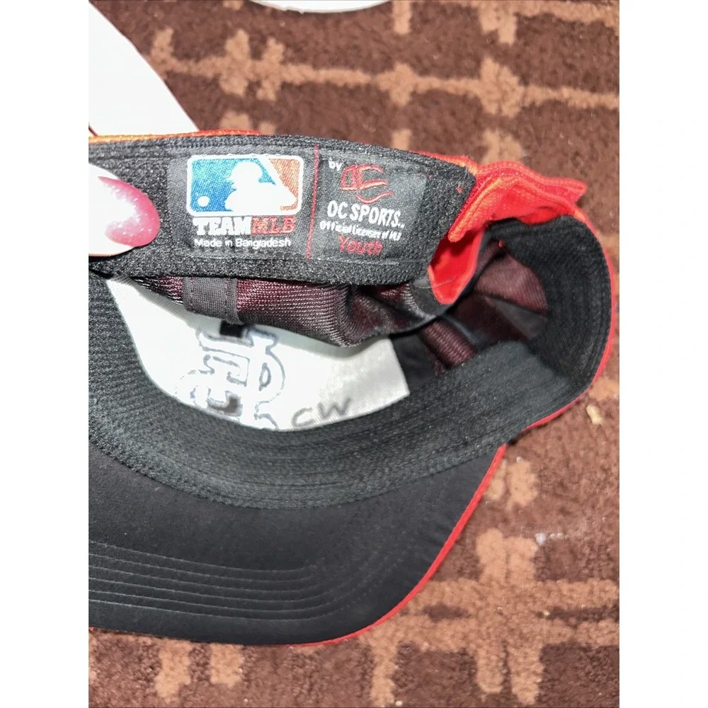 St Louis Cardinals Hat Youth Adjustable‎ Red Embroidered Logo MLB OC Sports